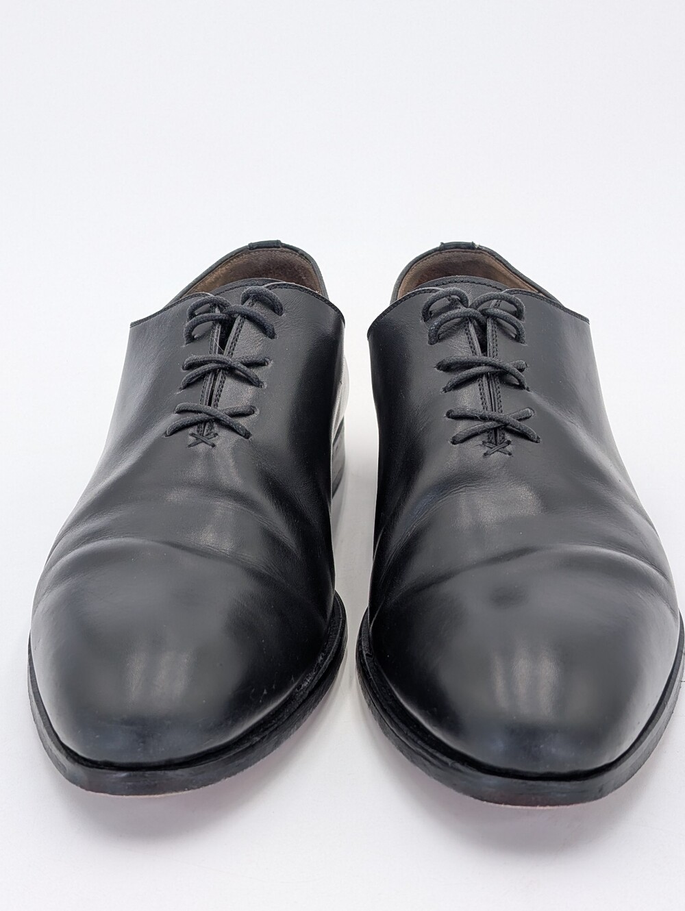 Magnanni Black Leather Oxford Dress Shoes - Picture 12 of 17